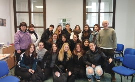 Visita de las alumnas de la Escuela de Educadores de Pamplona